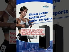 Средний размер автоматической машины для продажи соков с металлическим корпусом