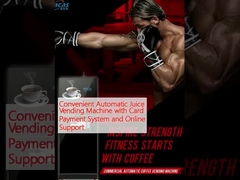 Удобный автоматический автомат для продажи соков с системой платежей по картам и онлайн-поддержкой