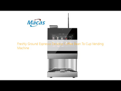 Свеже измельченный эспрессо настольный кофе зерна в чашку торговый автомат