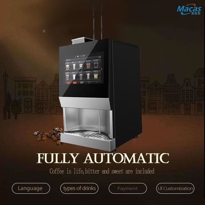 Полностью автоматическая коммерческая espresso кофе и чайная машина профессиональная видео кофеварка для гостиниц и ресторанов