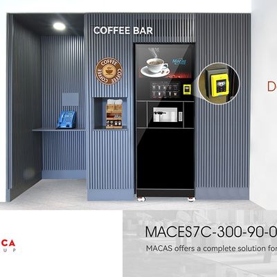 Машины для кофе с сенсорным экраном для розничной продажи на станции метро 15А