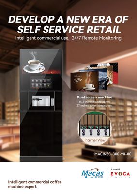 Хорошая цена. Commercial Espresso Vending Machine 220VAC 2800W with 15.6 Inch Touch Screen онлайн