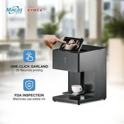 Хорошая цена. MACAS Smart одноцветная печатная машина для печати пирогов и кофе онлайн